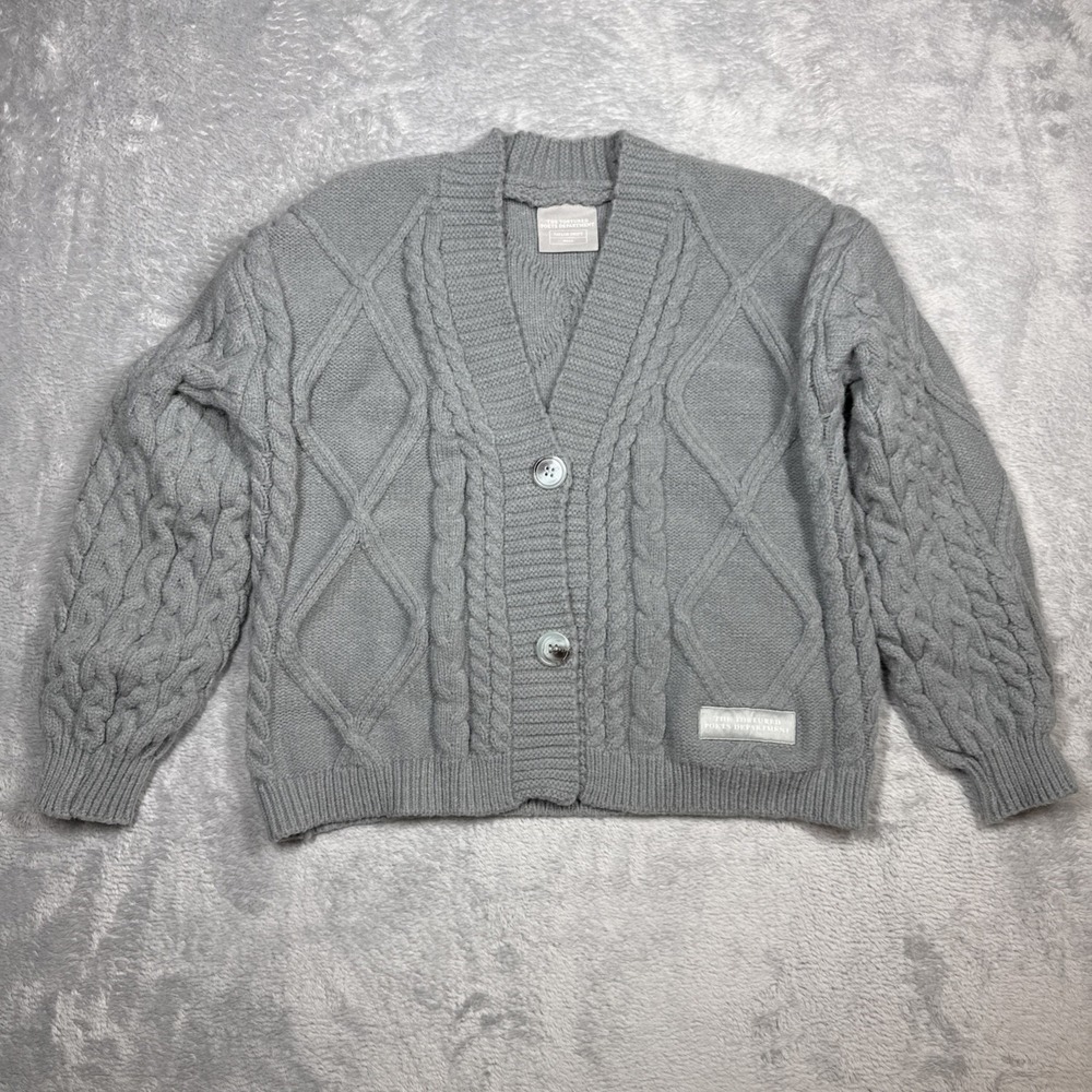 Taylor Swift Cardigan Women Medium/Large Gray Tortured‎ Poets Department